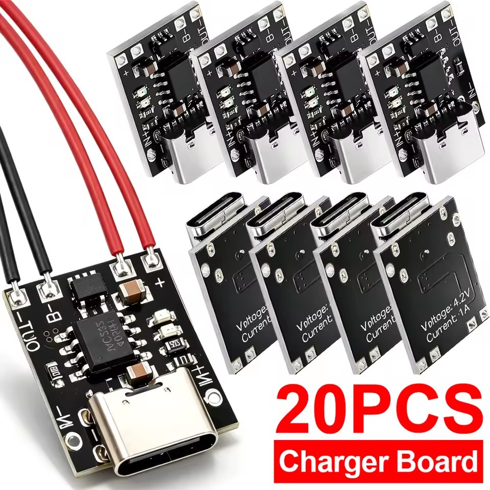 Li Ion Charger Module - Type-C oplaadkaart met beschermingscircuit USB C-interface