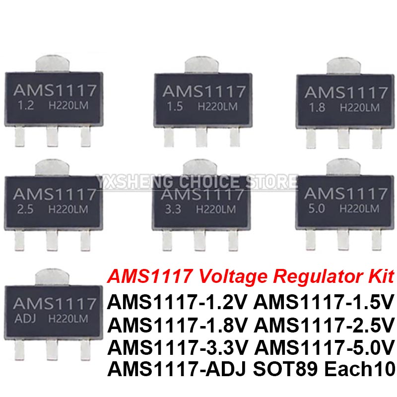 Ams1117 Module - 70 STKS = 7 Soorten *