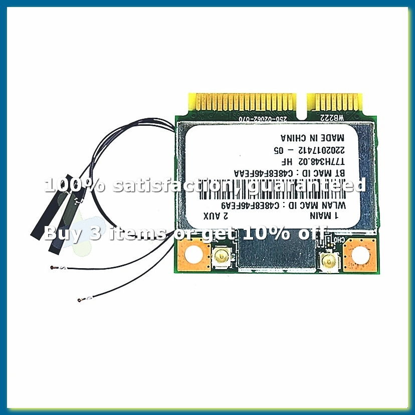 Antenna 2.4Ghz - AR5B22 AR9462 WiFi-kaart + interne antennes