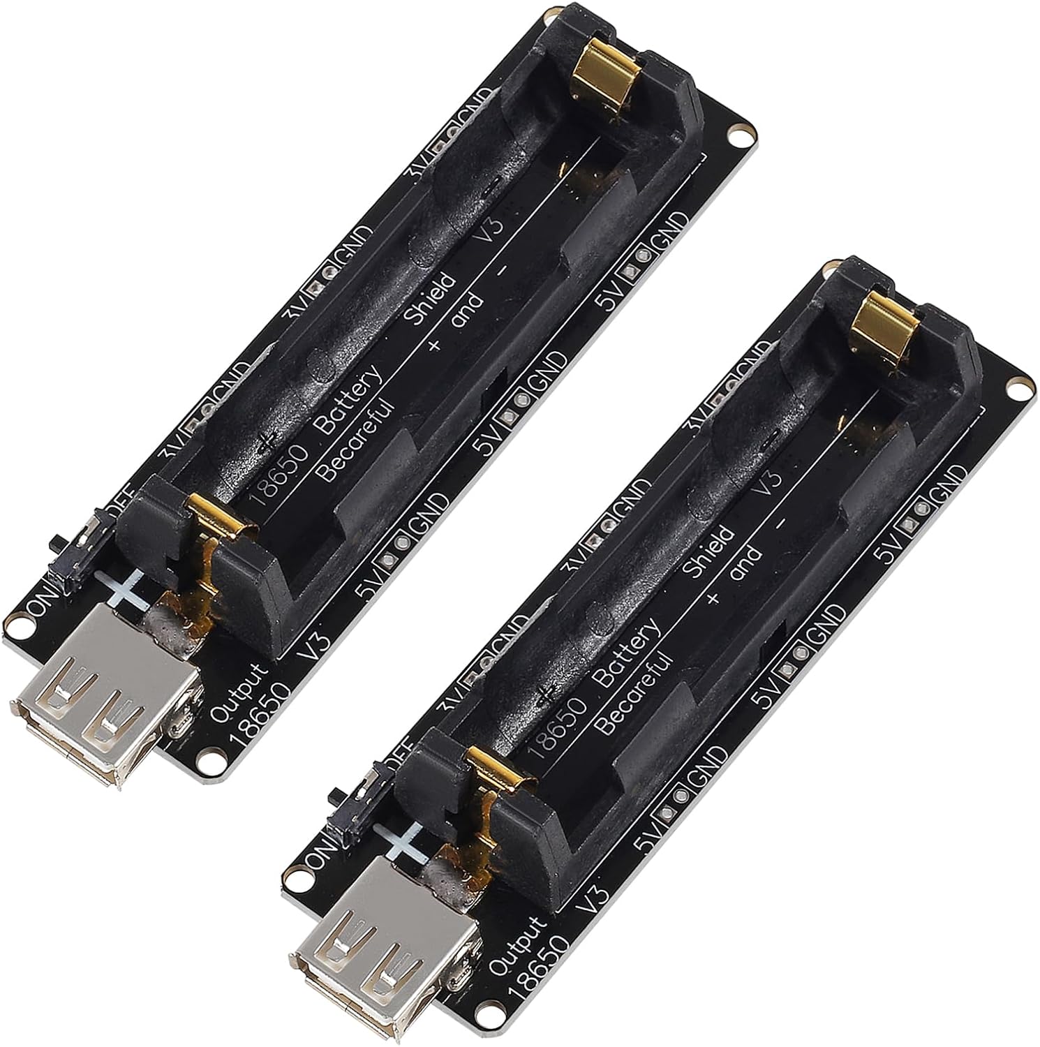 Esp32 Battery Holder Lipo - 2 Stuks 18650 Batterij Houder Ondersteuning