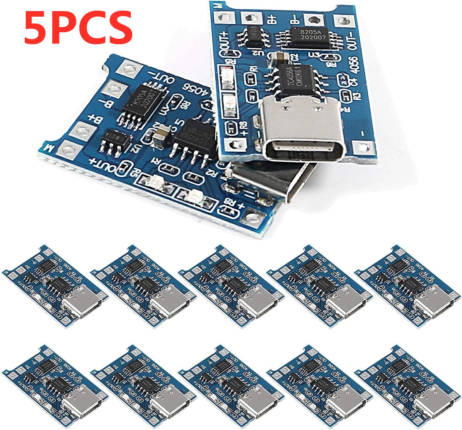 Li Ion Charger Module - 2/5 ST Type-C Micro Mini 5V1A