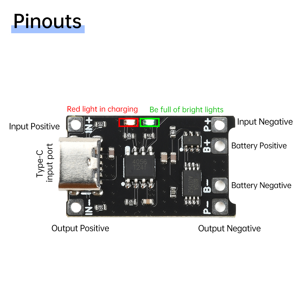 5 stuks Type C DC 4-8V TP4056  - Li Ion Charger Module recensie en prijs