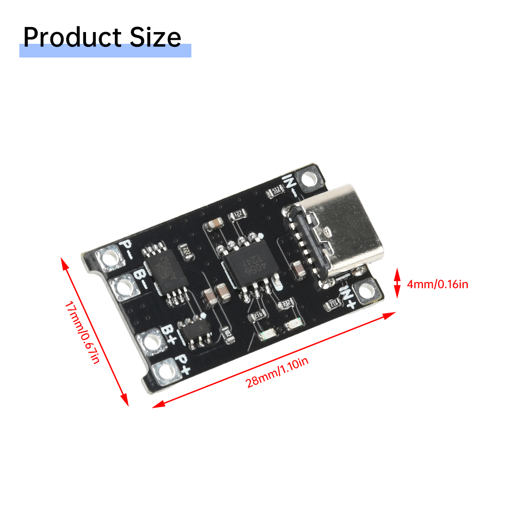 5 stuks Type C DC 4-8V TP4056  - Li Ion Charger Module recensie en prijs