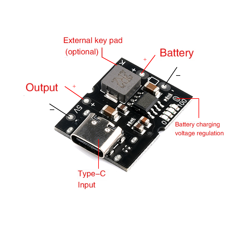 Type-C USB 5V 2A Boost Convert - Li Ion Charger Module recensie en prijs