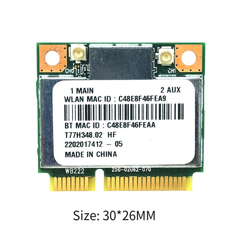 AR5B22 AR9462 WiFi-kaart + int - Antenna 2.4Ghz recensie en prijs