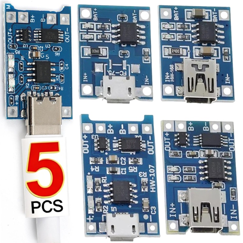 5V 3A Micro/Type-c/Mini 18650  - Li Ion Charger Module recensie en prijs