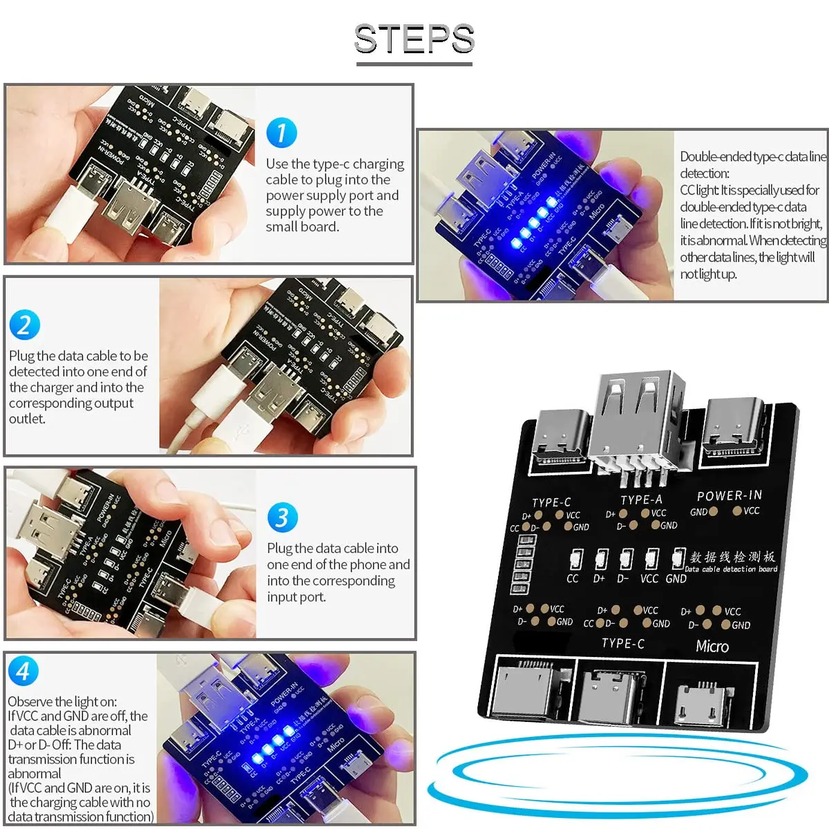 1-3 stuks DT3 USB-tester, data - Micro Usb Cable recensie en prijs
